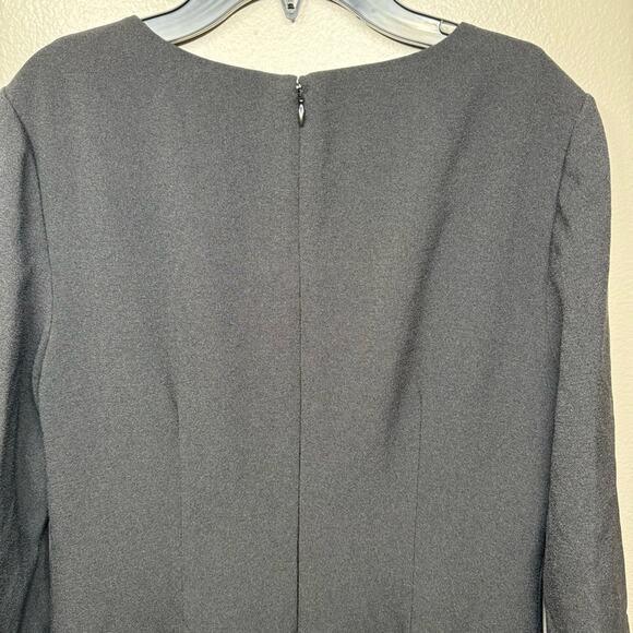KARL LAGERFELD Paris Crepe Tie Sleeve Black Dress Women Size 6 - Picture 6 of 6